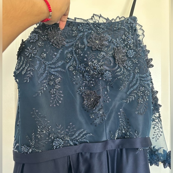 Custom Navy Formal Dress Size 16-18 - Picture 3 of 4